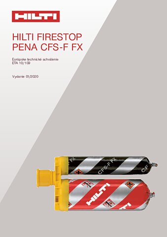 HILTI CFS-F FX technická dokumentácia